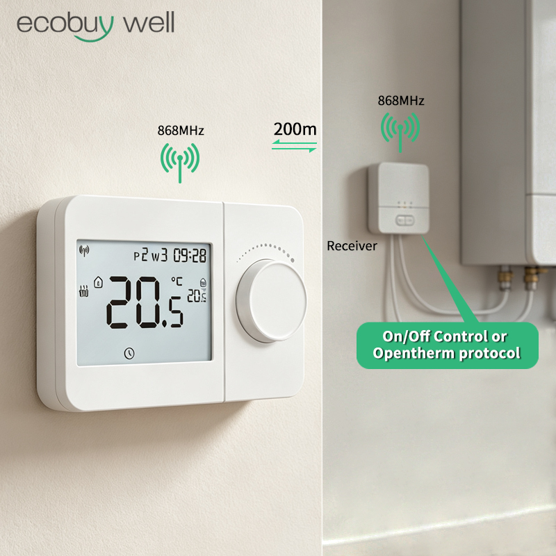 Smart Thermostat Boiler Opentherm - Thermostat sans fil Opentherm pour chaudière
