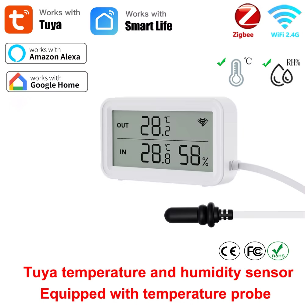 Zigbee Temperature Humidity Sensor - Sonde externe de température et d'humidité