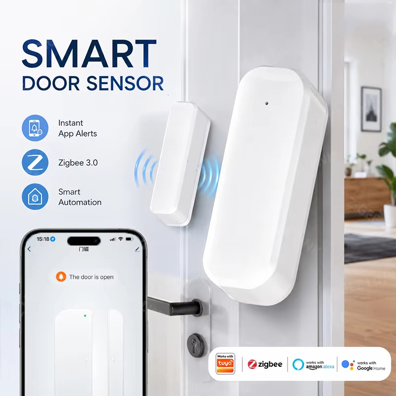 Zigbee Gateway Hub Tuya - Détecteur de porte/fenêtre magnétique sans fil