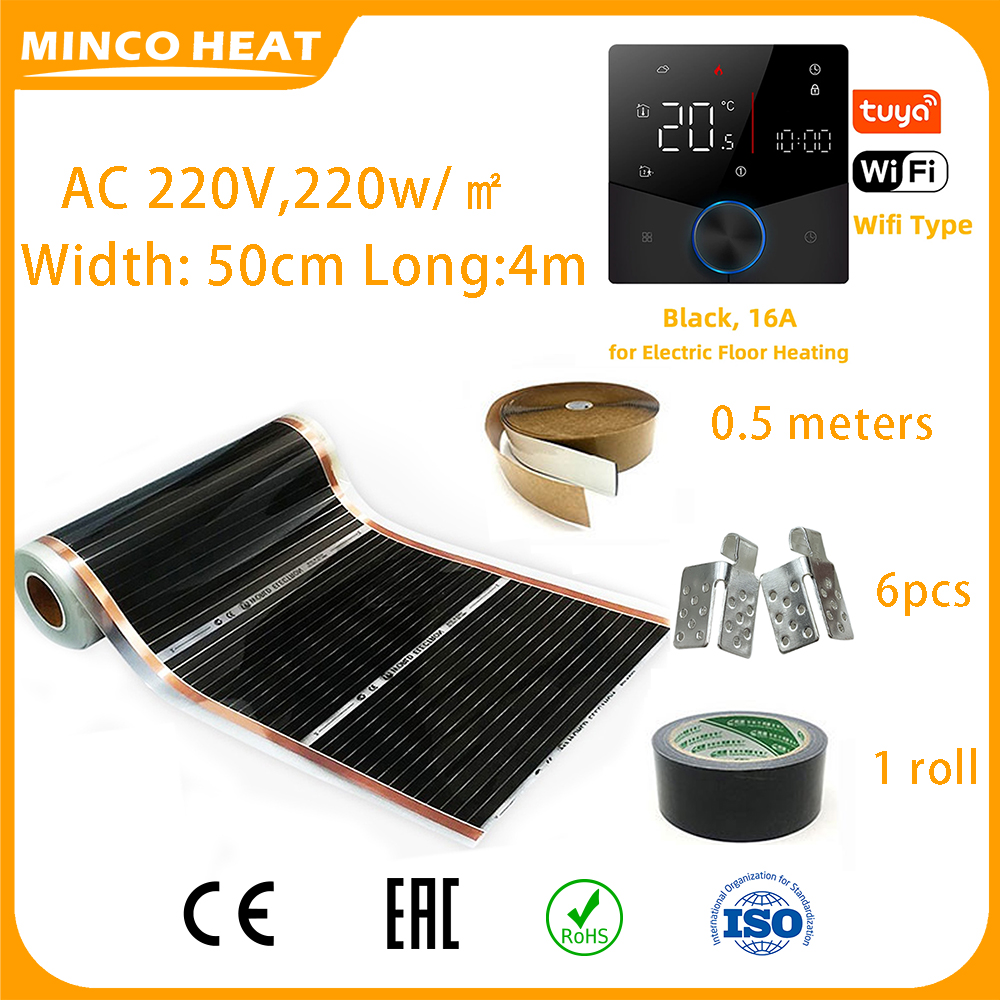 Wifi Radiator Valve Thermostat - Minco Heat-Film chauffant infrarouge au sol,