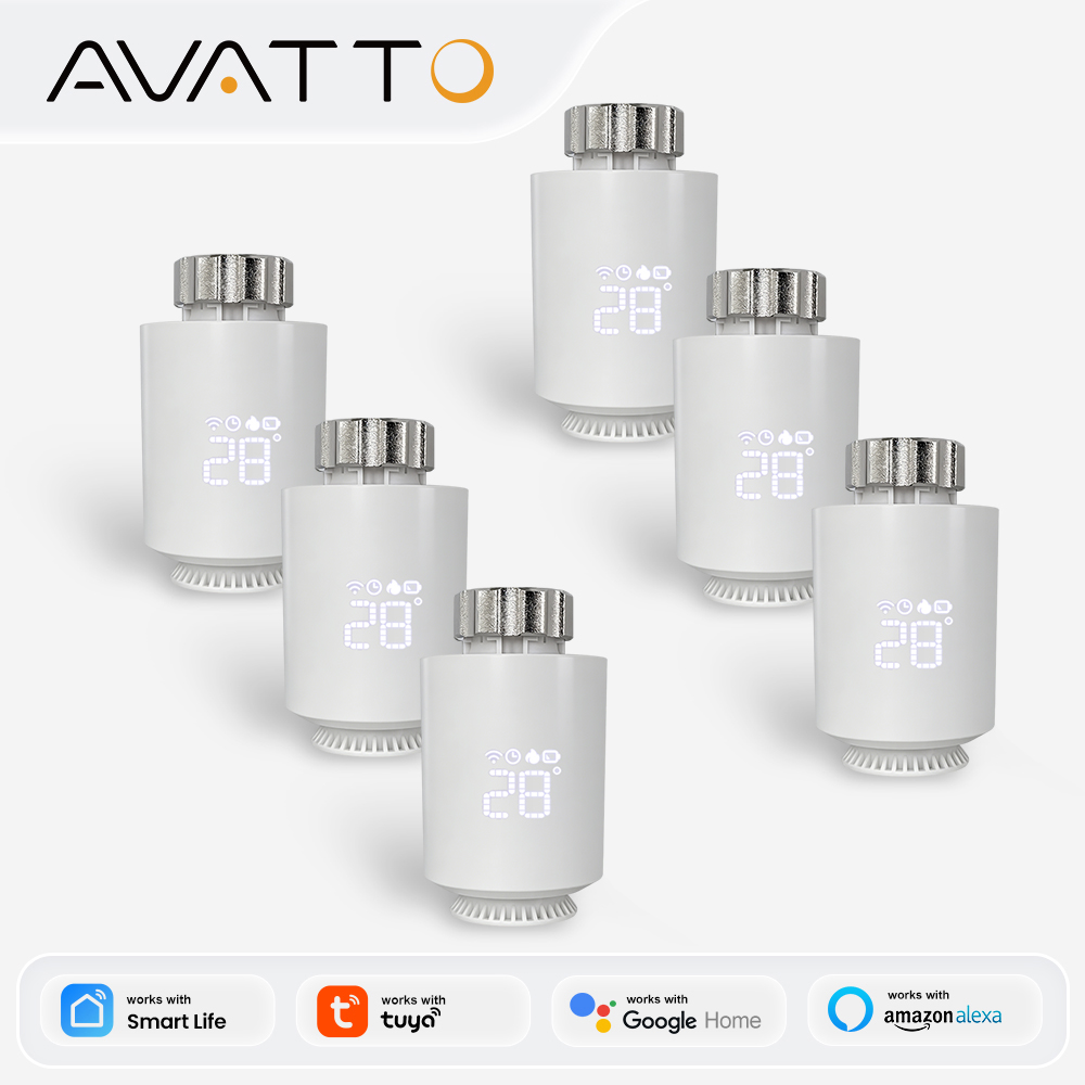 Smart Trv Thermostat Tuya - AVATTO ZigBee Thermostat Radiateur Actuateur Intelligent