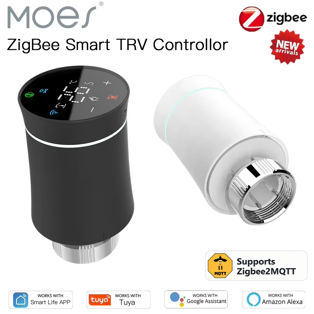 Smart Trv Thermostat Tuya - Thermostat MOES ZigBee3.0 TRV, actionneur de