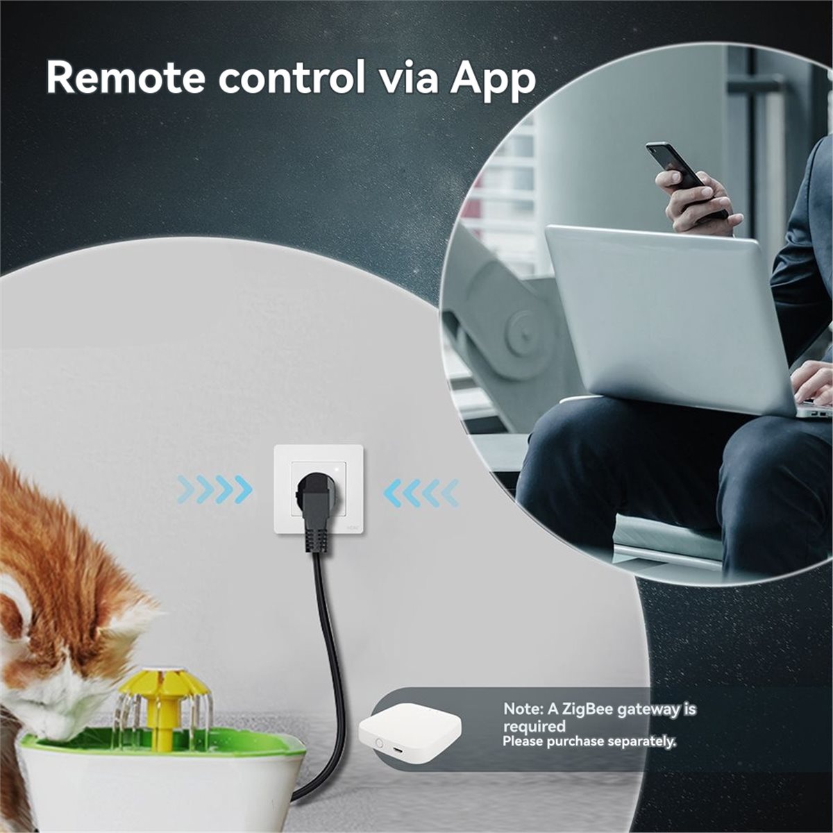 Zigbee Smart Plug Energy Monitor - Prise intelligente B21B Tuya ZigBee, prise