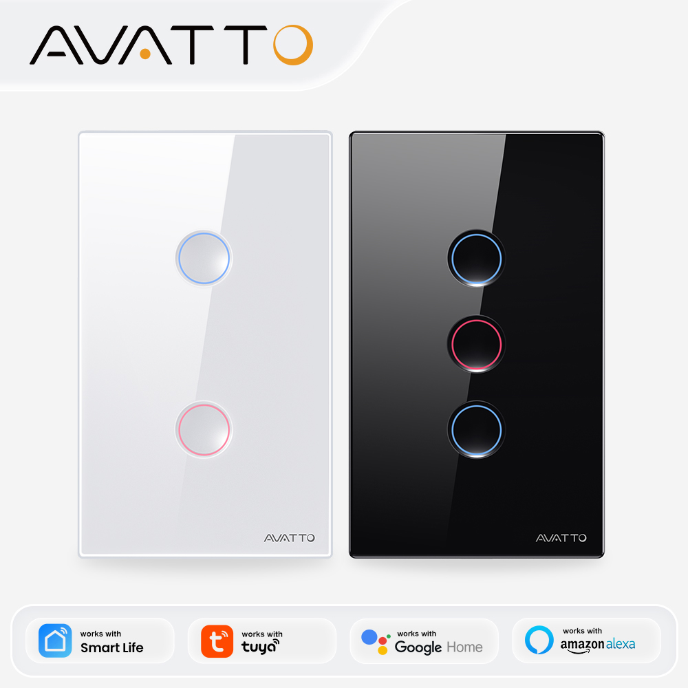 Zigbee Smart Button Scene Switch - AVATTO Interrupteur intelligent ZigBee 1/2/3/4 voies,