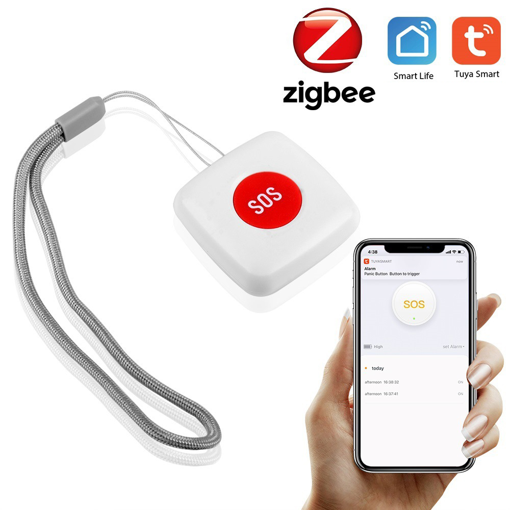 Zigbee Smart Button Scene Switch - Bouton d'urgence SOS ZigBee, alarme sans