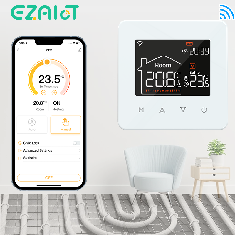 Smart Thermostat Heating Floor - Thermostat WiFi pour chauffage au sol,