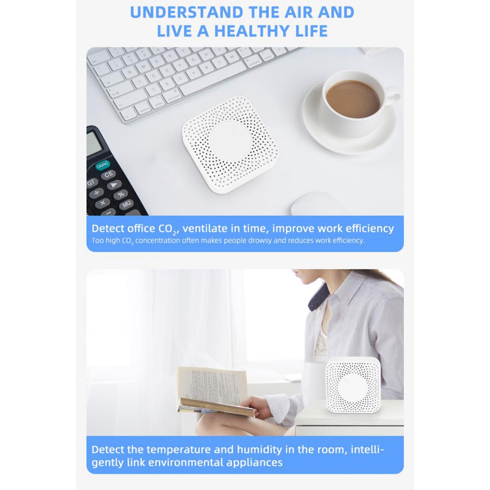 Zigbee Temperature Humidity Sensor - Moniteur de qualité de l'air intelligent