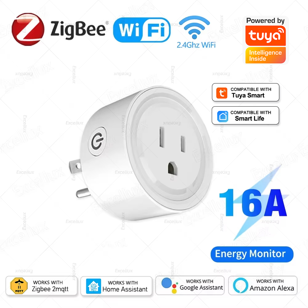 Zigbee Smart Plug Energy Monitor - Tuya – prise intelligente WiFi ou