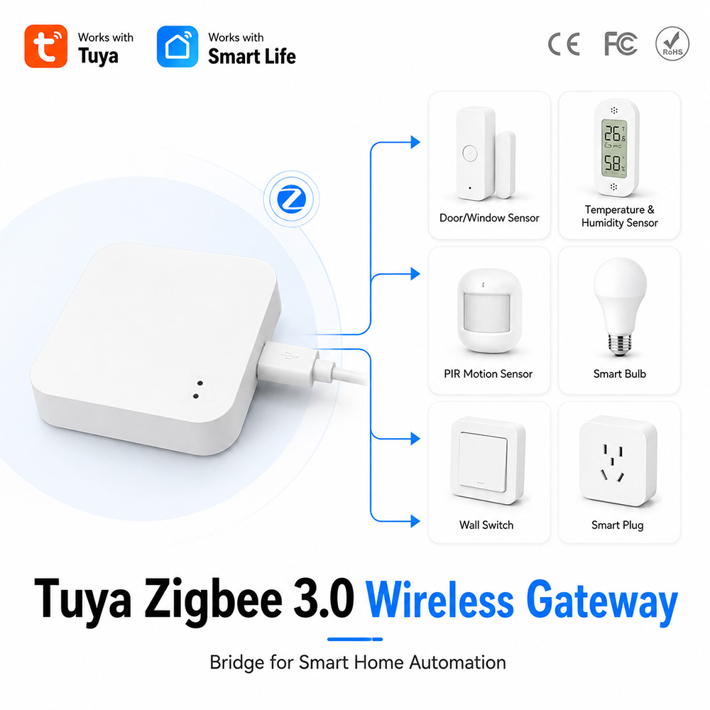 Zigbee Gateway Hub Tuya - Passerelle Tuya Zigbee, concentrateur pour maison
