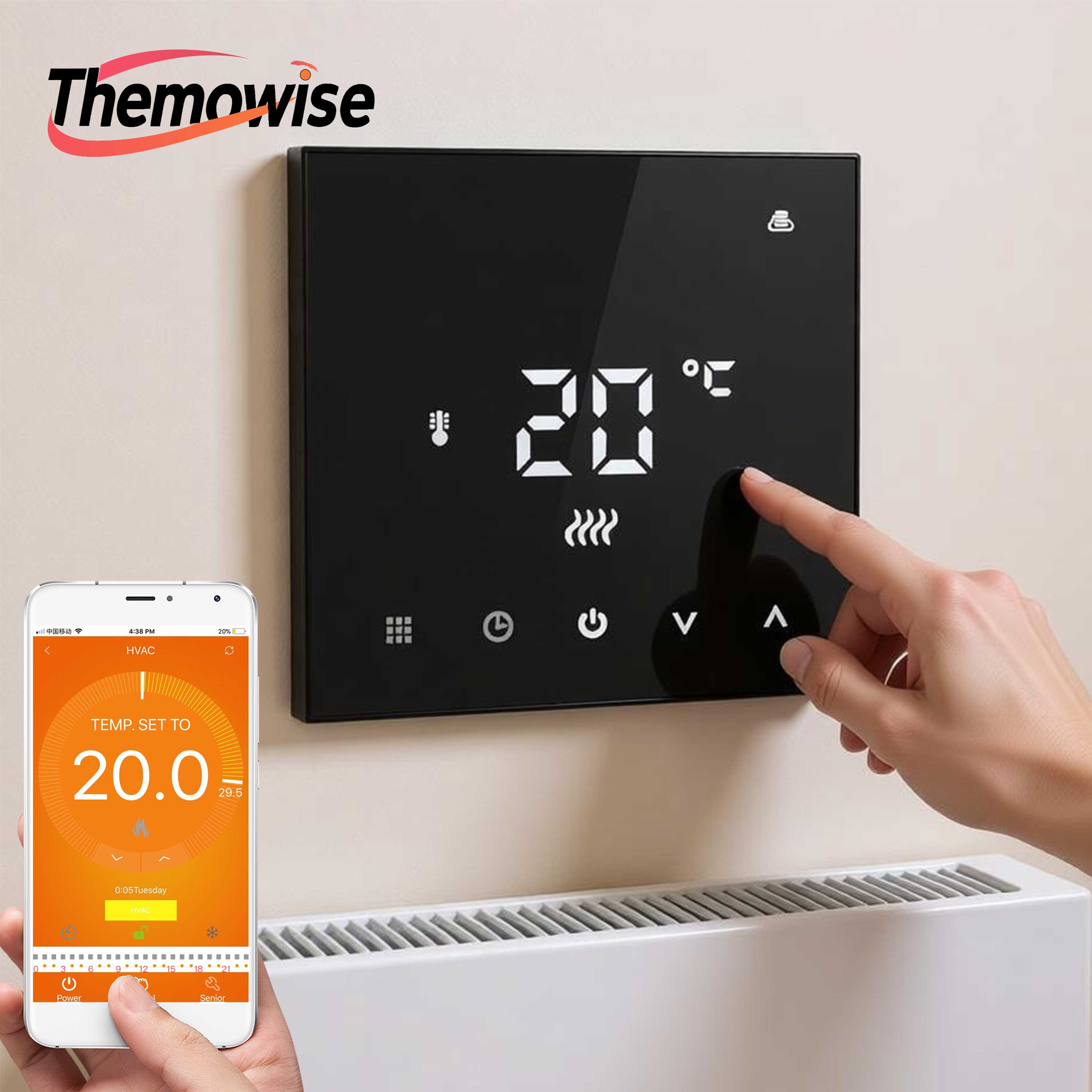 Zigbee Radiator Thermostat Valve - Thermostat à double capteur WIFI/Zigbee pour