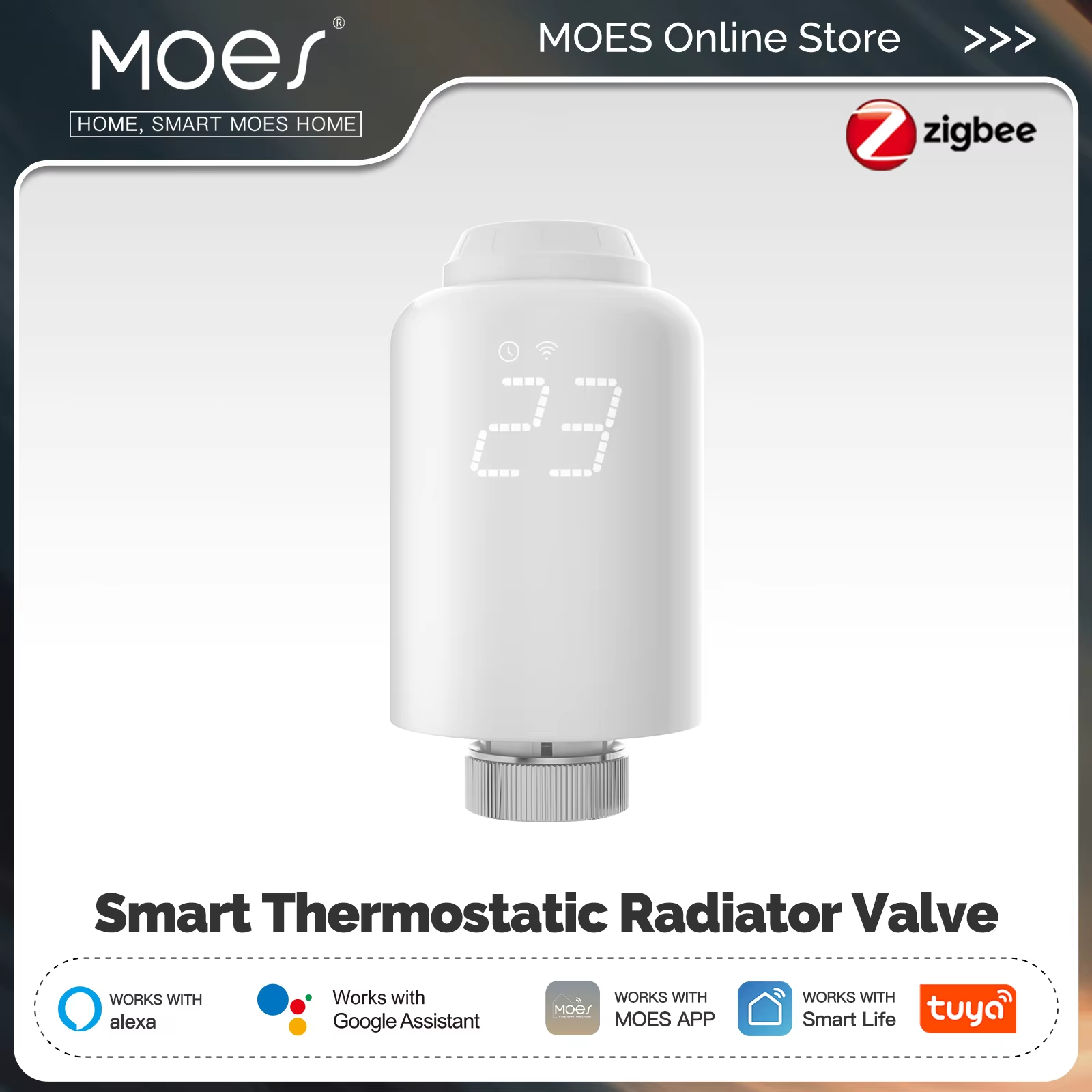 Zigbee Radiator Thermostat Valve - MOES TRV Tuya ZigBee vanne de