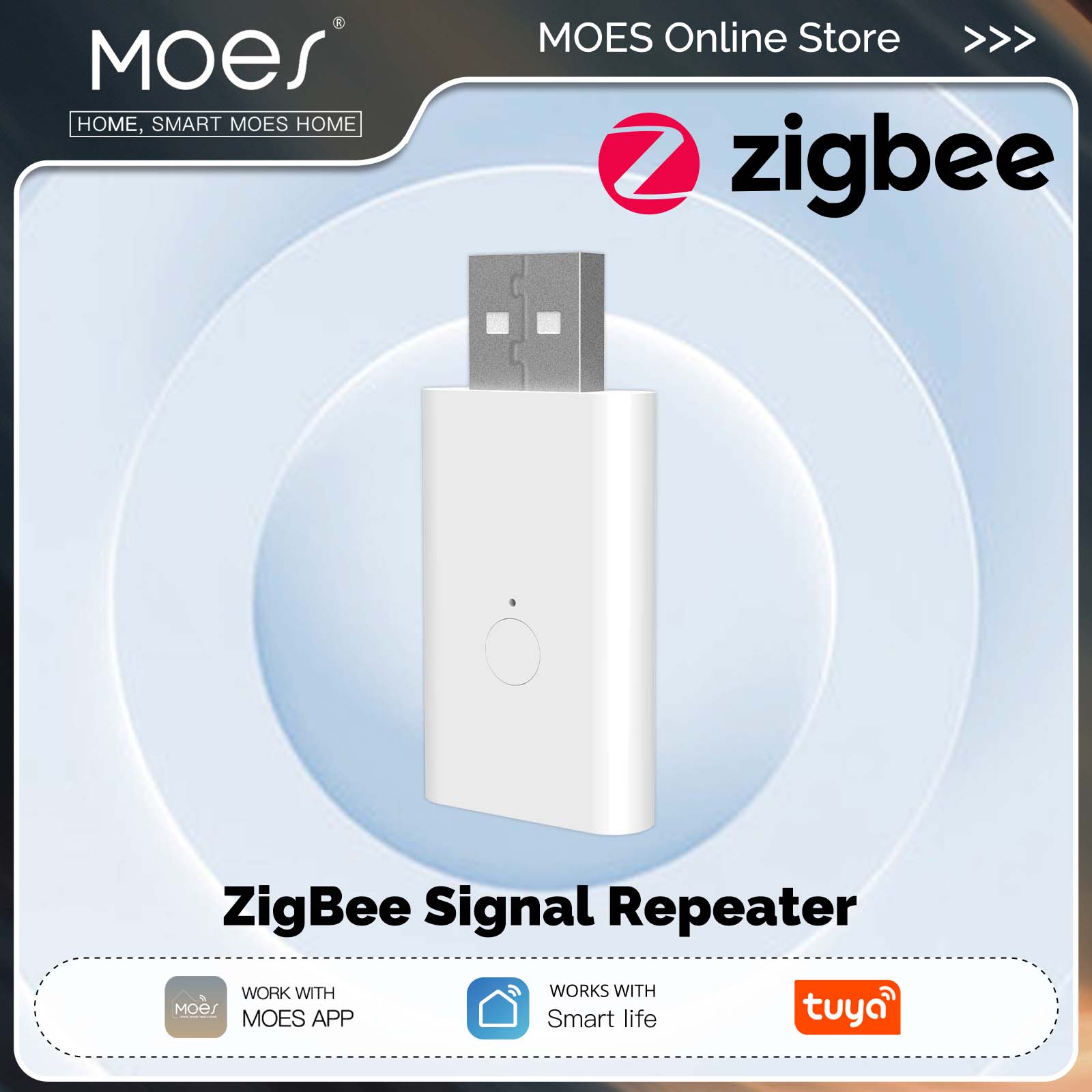 Zigbee Repeater Signal Extender - MOES Tuya ZigBee3.0 amplificateur répéteur de