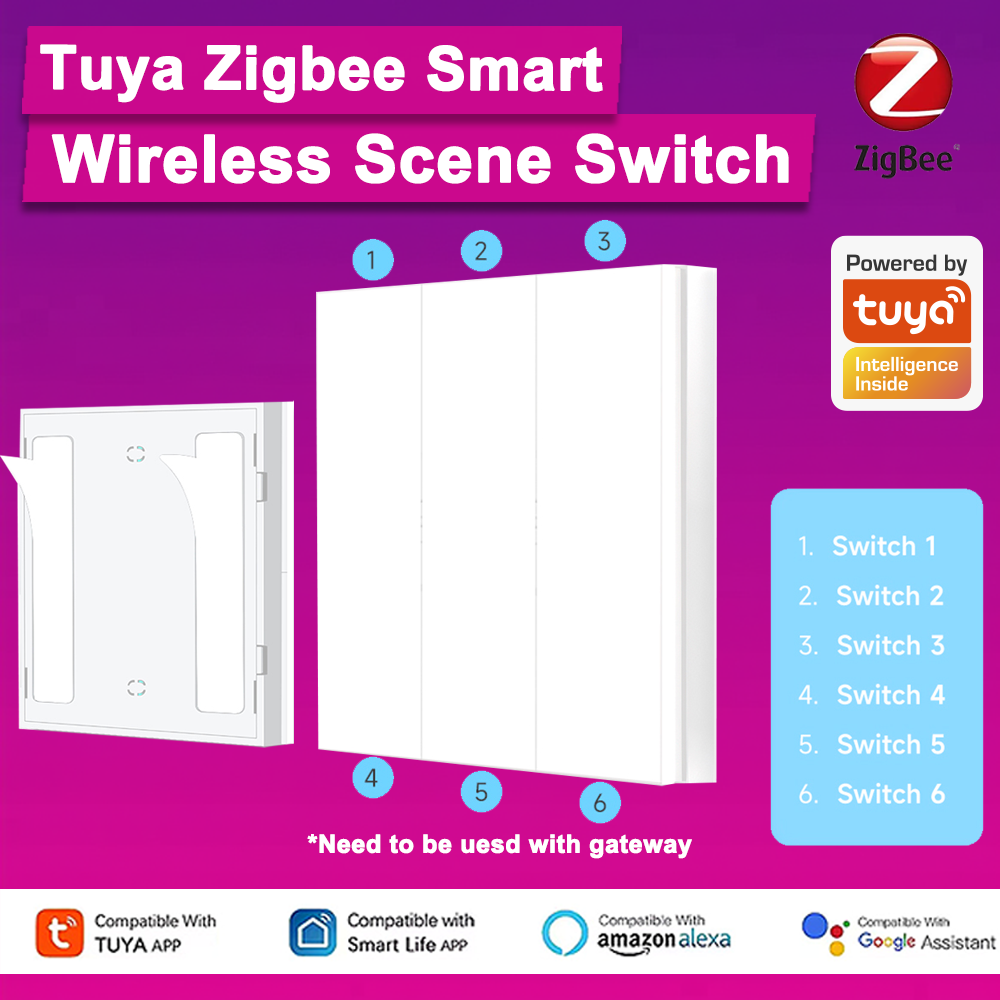 Zigbee Smart Button Scene Switch - Tuya Zigbee – commutateur de scène