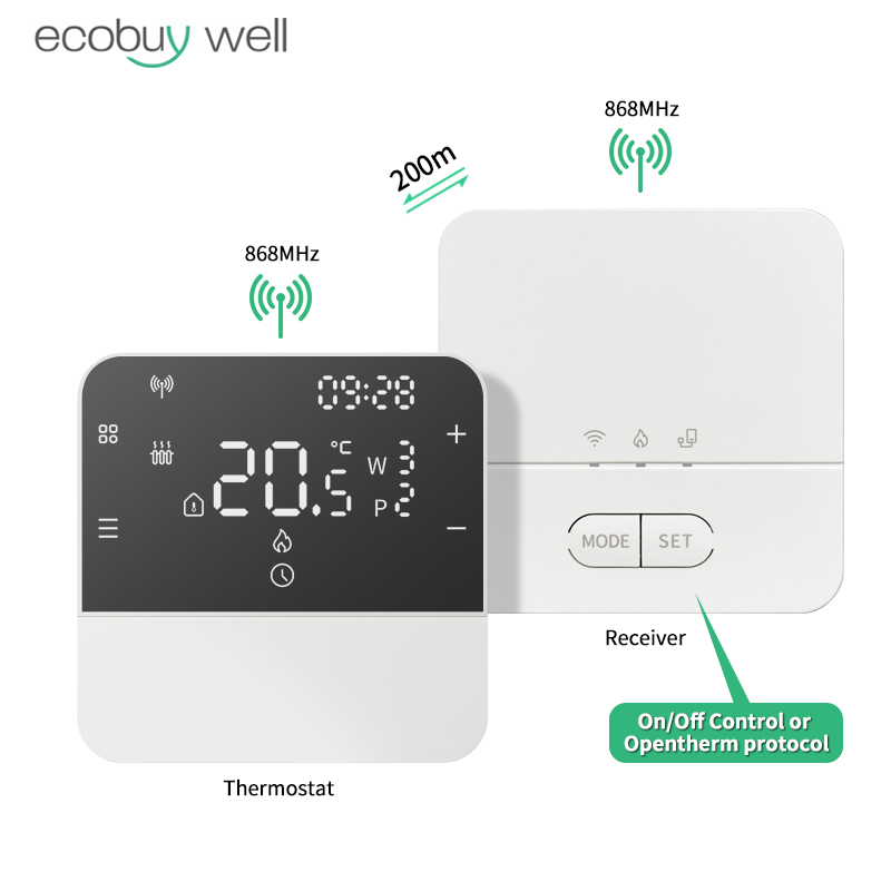 Smart Thermostat Boiler Opentherm - Thermostat de chauffage sans fil Opentherm
