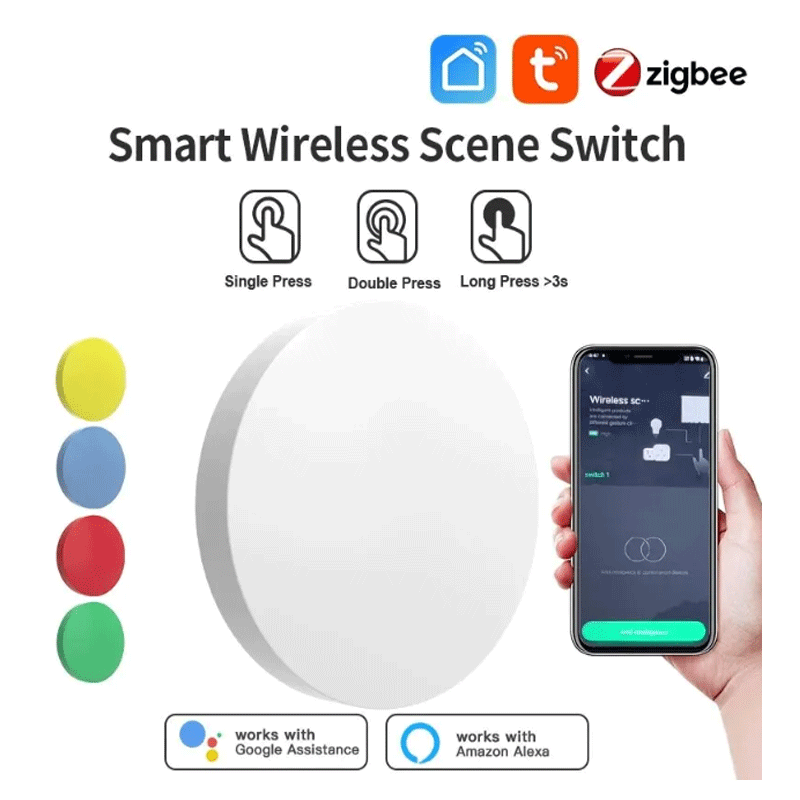 Tuya ZigBee – bouton intellige - Zigbee Smart Button Scene Switch avis et prix