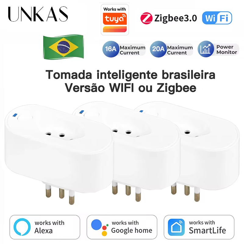 UNKAS fonctionne avec la prise - Zigbee Smart Plug Energy Monitor avis et prix