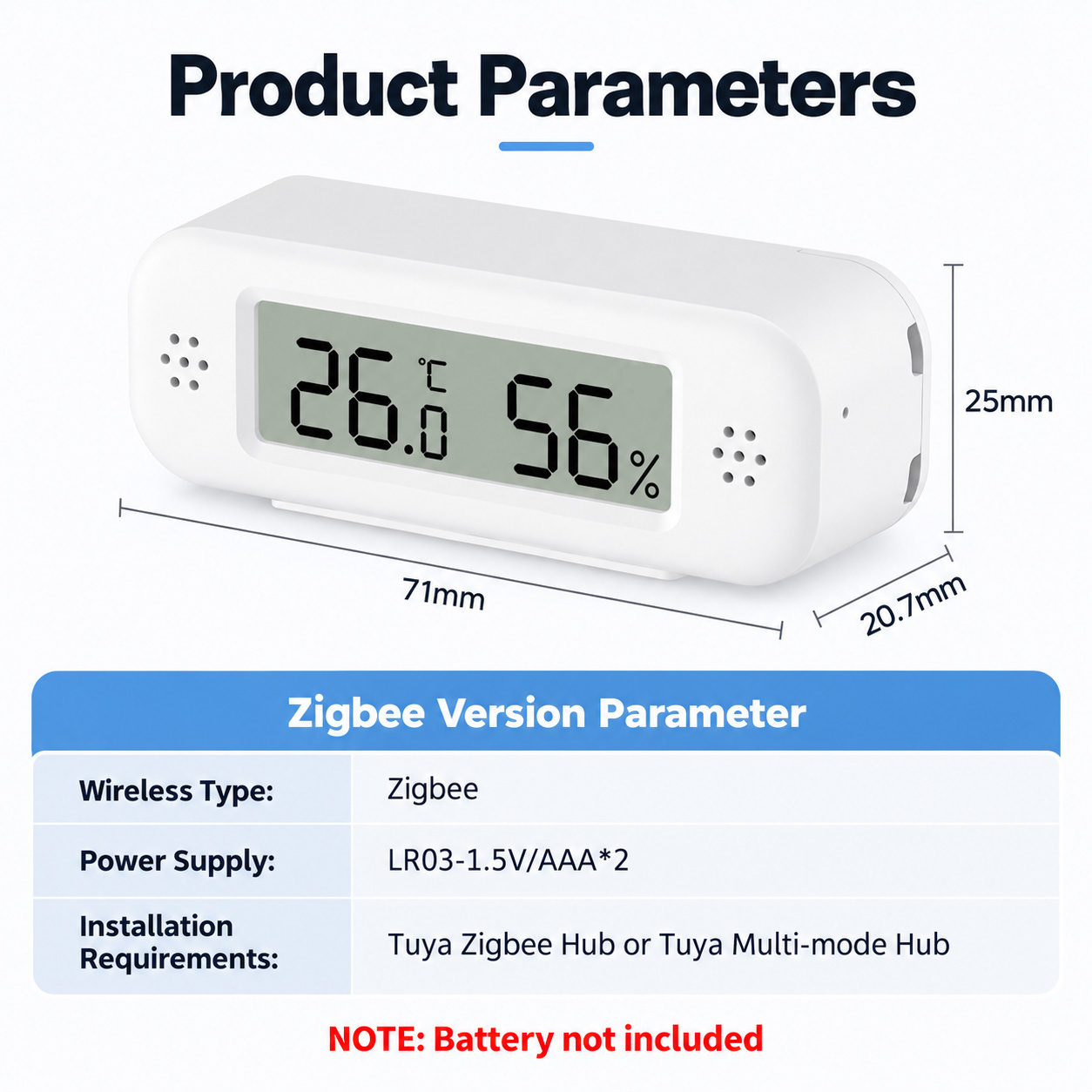 Capteur de température et d’hu - Zigbee Gateway Hub Tuya avis et prix