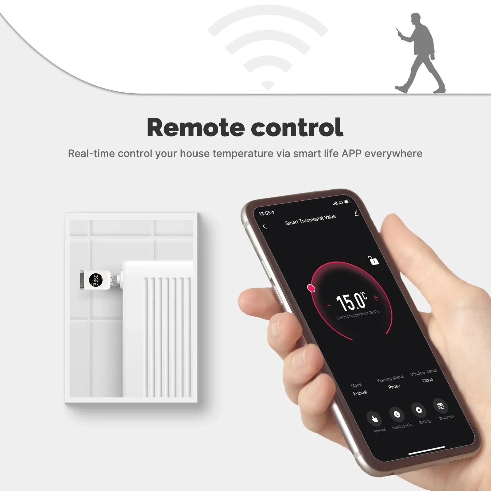 Vanne thermostatique intellige - Wifi Radiator Valve Thermostat avis et prix