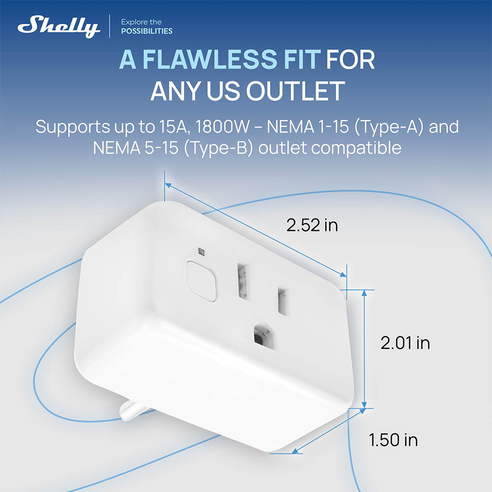 Shelly Plug US Gen4 Zigbee cer - Zigbee Smart Plug Energy Monitor avis et prix