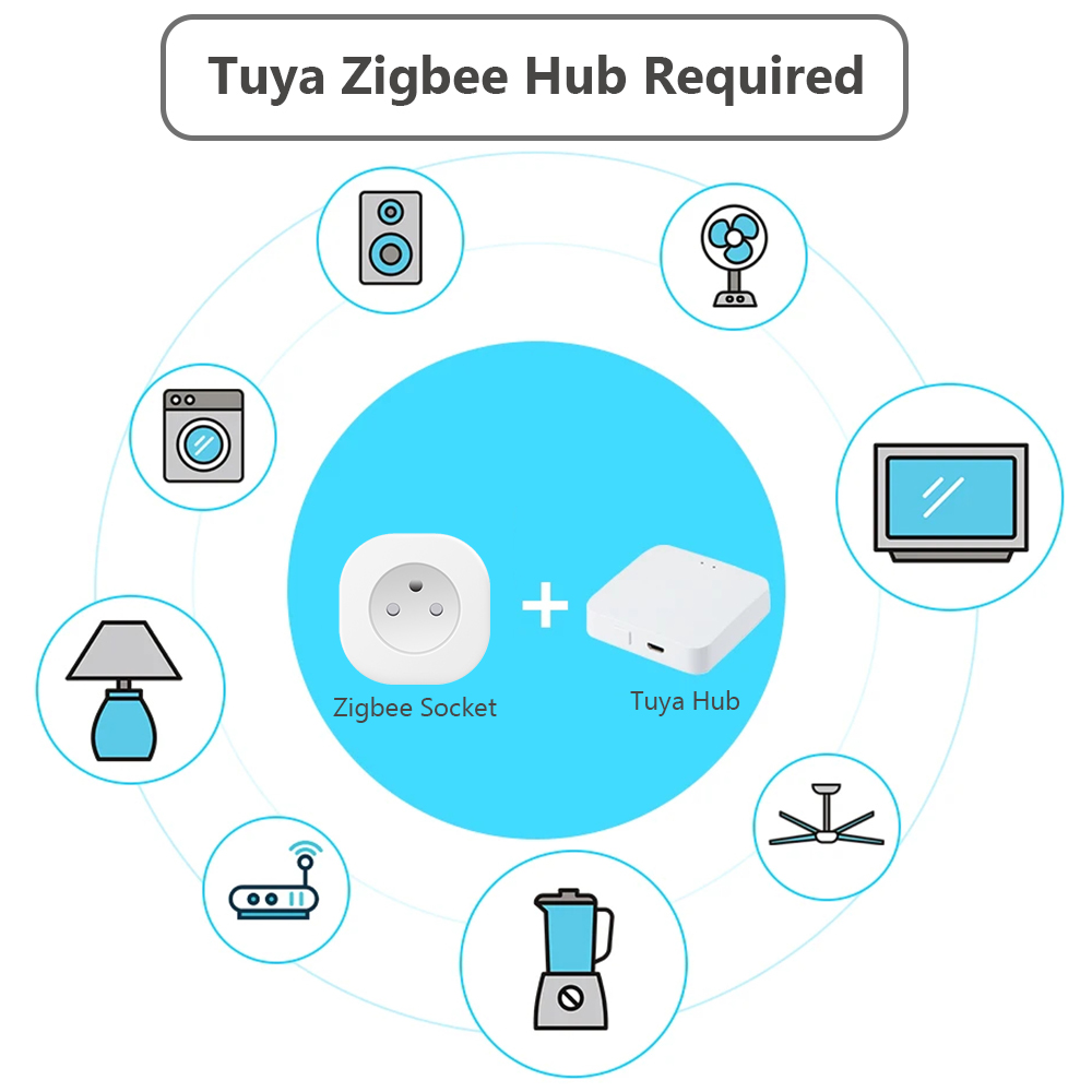 BORUIDAPLS Tuya Zigbee Smart S - Zigbee Smart Plug Energy Monitor avis et prix