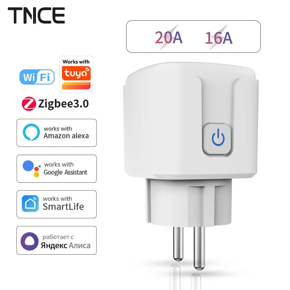 TNCE Tuya WiFi/Zigbee 16A/20A  - Zigbee Smart Plug Energy Monitor avis et prix