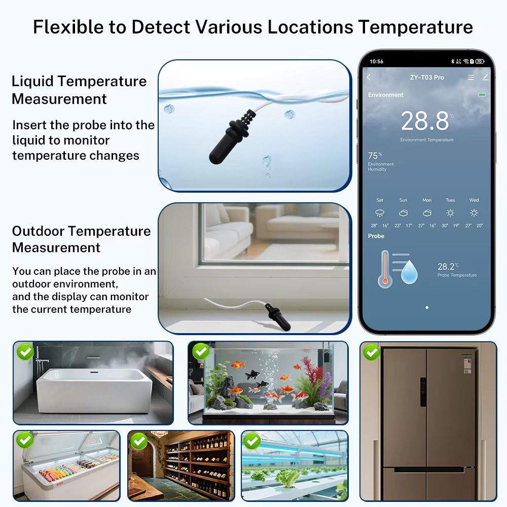Sonde externe de température e - Zigbee Temperature Humidity Sensor avis et prix