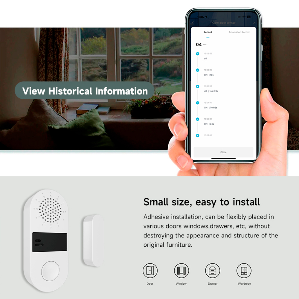 Capteur de contact sans fil Tu - Zigbee Door Window Sensor avis et prix