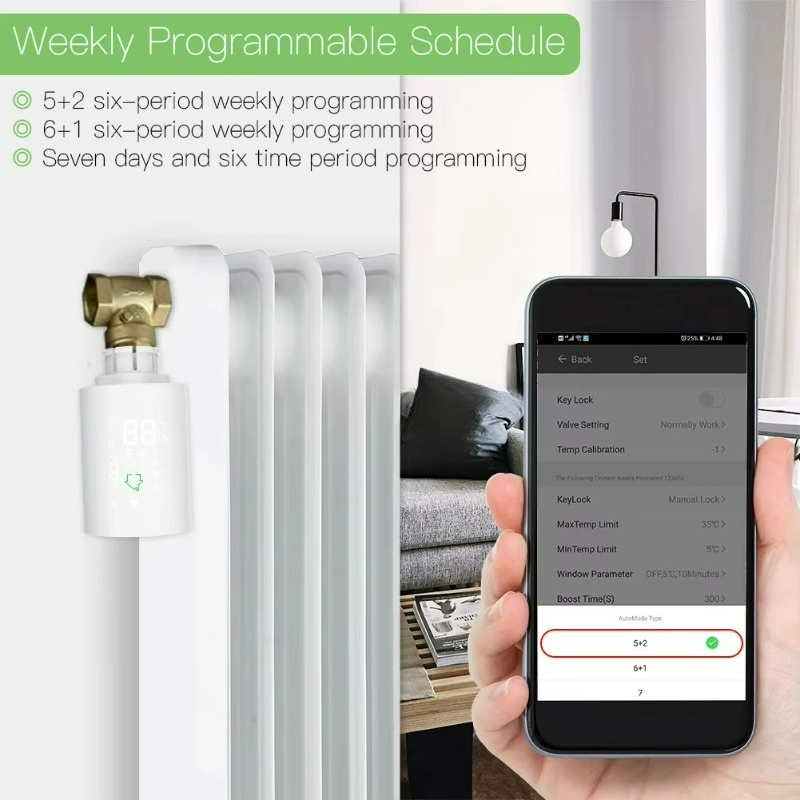 Vanne thermostatique de radiat - Smart Trv Thermostat Tuya avis et prix