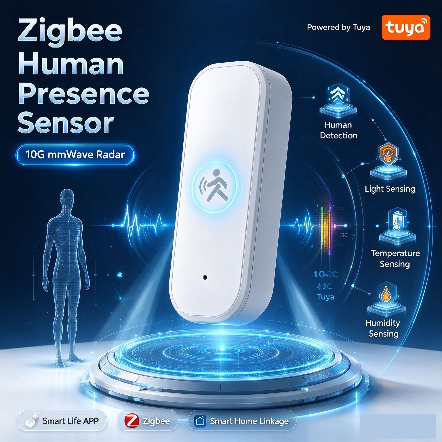 Capteur de présence humaine Zi - Zigbee Temperature Humidity Sensor avis et prix