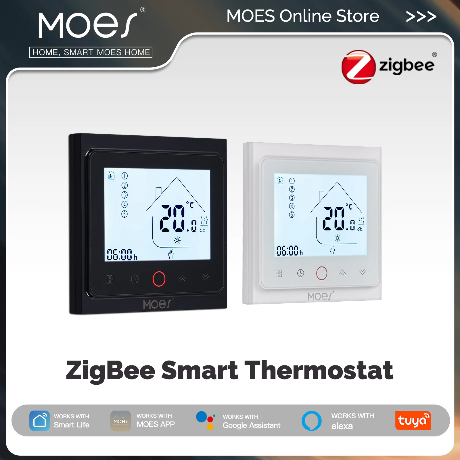 MOES Tuya ZigBee Thermostat in - Zigbee Radiator Thermostat Valve avis et prix