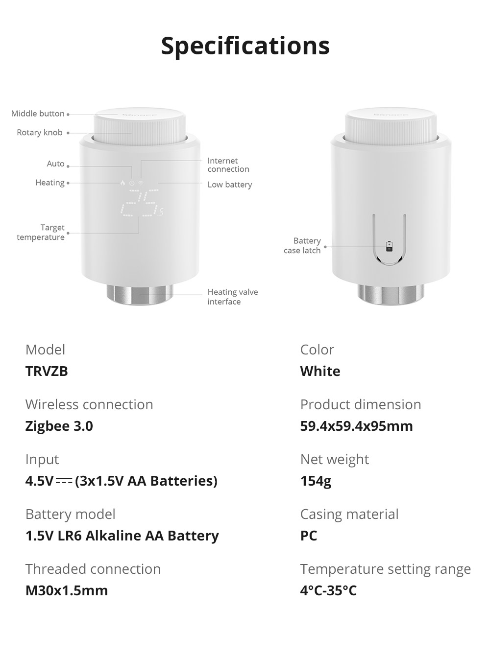 Vanne thermostatique de radiat - Wifi Radiator Valve Thermostat avis et prix