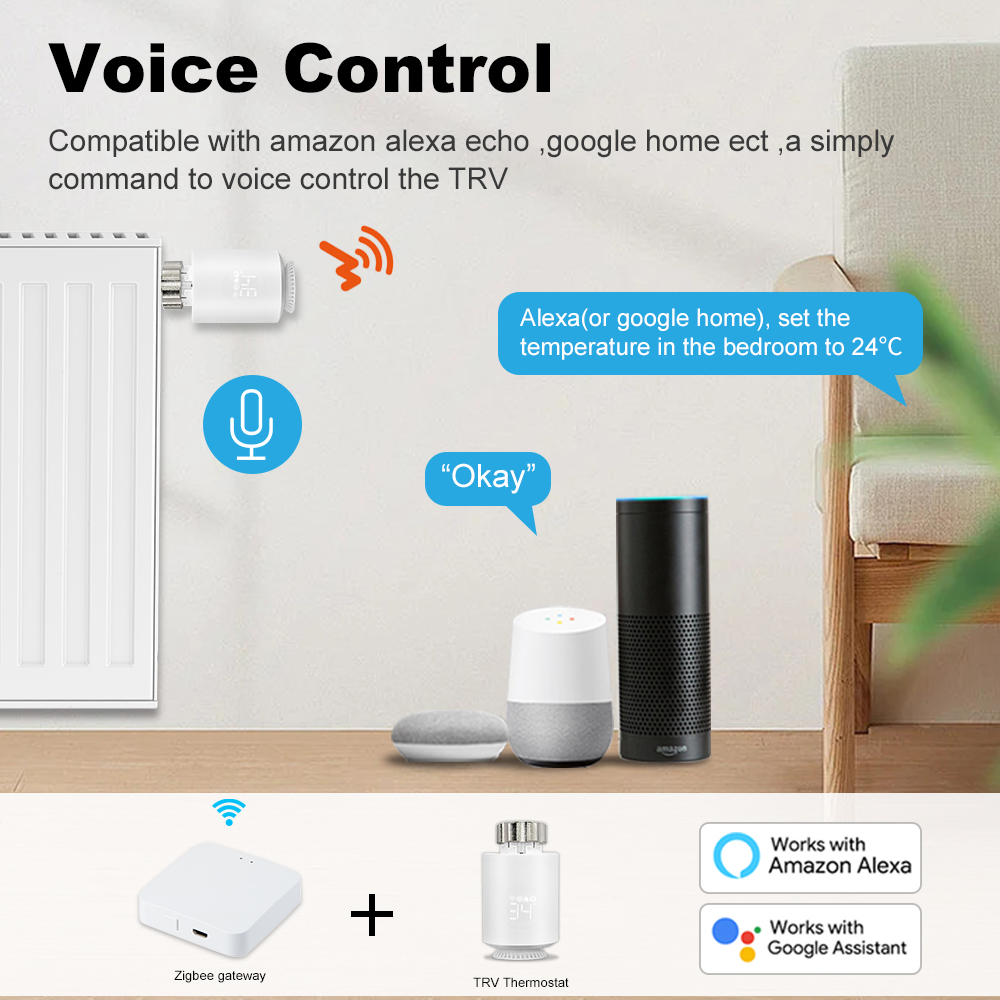 Thermostat intelligent ZigBee. - Zigbee Radiator Thermostat Valve avis et prix