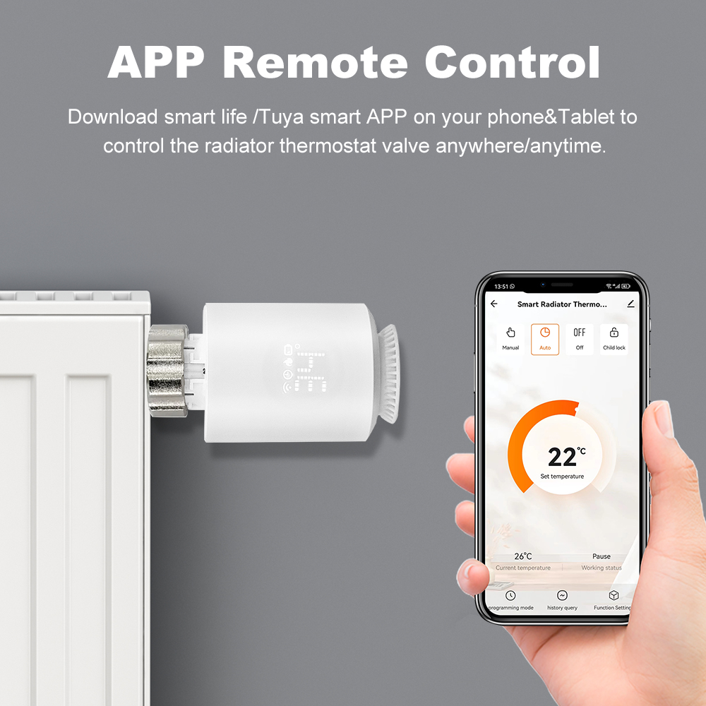 Thermostat intelligent ZigBee. - Zigbee Radiator Thermostat Valve avis et prix