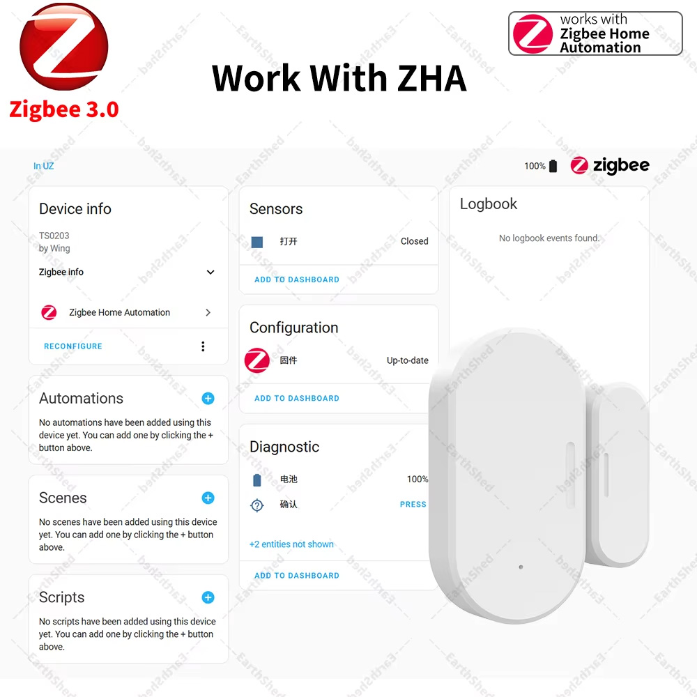 Capteur de contact pour portes - Zigbee Door Window Sensor avis et prix