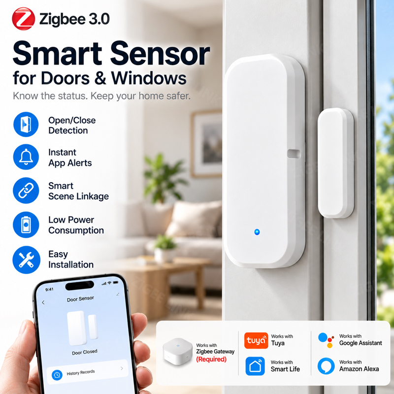 Détecteur de porte et de fenêt - Zigbee Gateway Hub Tuya avis et prix