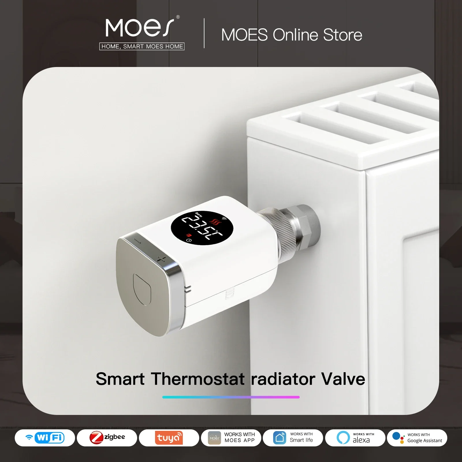 MOES – vanne de radiateur ther - Wifi Radiator Valve Thermostat avis et prix
