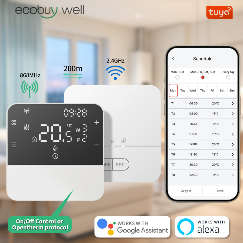Thermostat intelligent Tuya Op - Smart Thermostat Boiler Opentherm avis et prix