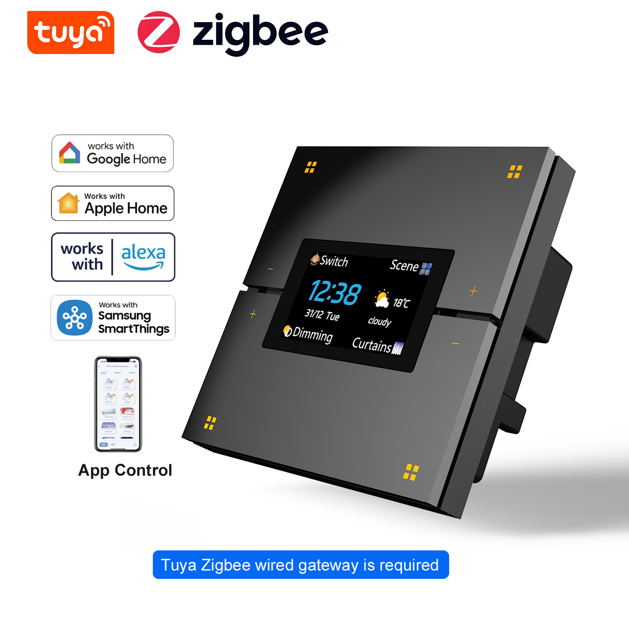 Interrupteur mural intelligent - Zigbee Smart Button Scene Switch avis et prix