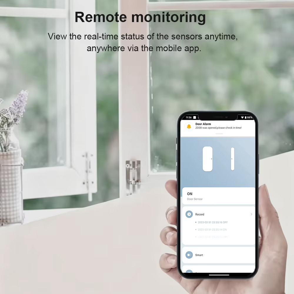 Capteur de porte/fenêtre Zigbe - Zigbee Door Window Sensor avis et prix