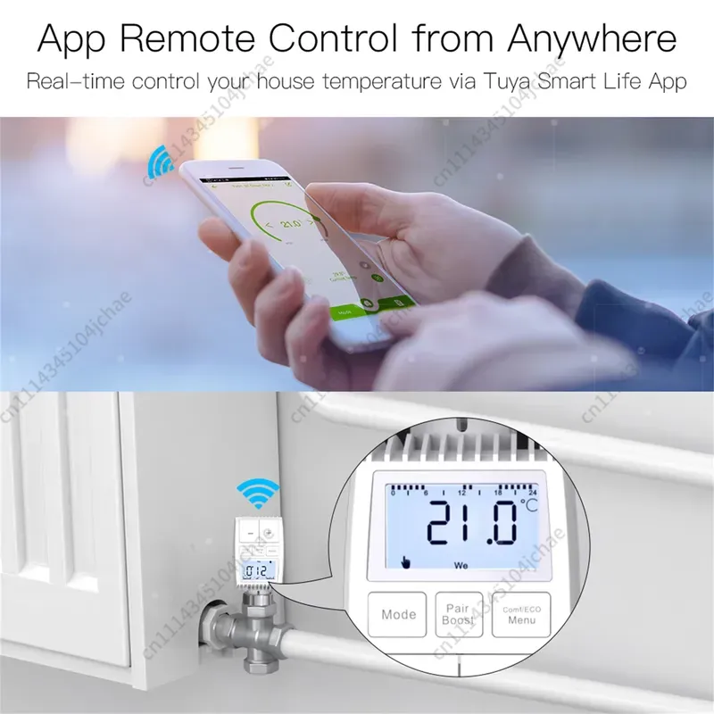 EE pour Tuya ZigBee 3.0, mini- - Zigbee Radiator Thermostat Valve avis et prix
