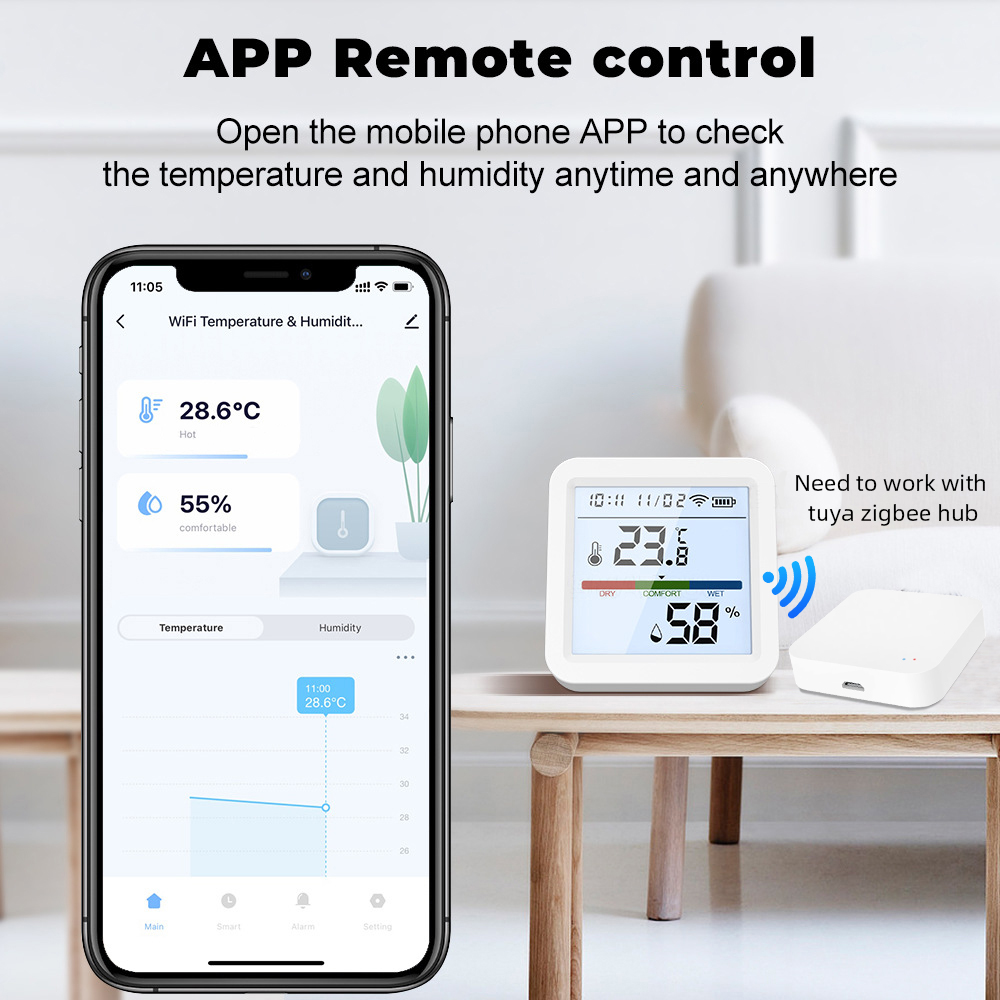 Capteur de température et d'hu - Zigbee Temperature Humidity Sensor avis et prix