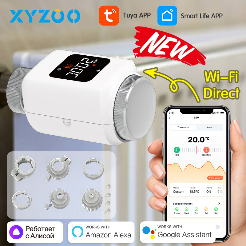 Vanne d'actionneur thermostati - Smart Trv Thermostat Tuya avis et prix