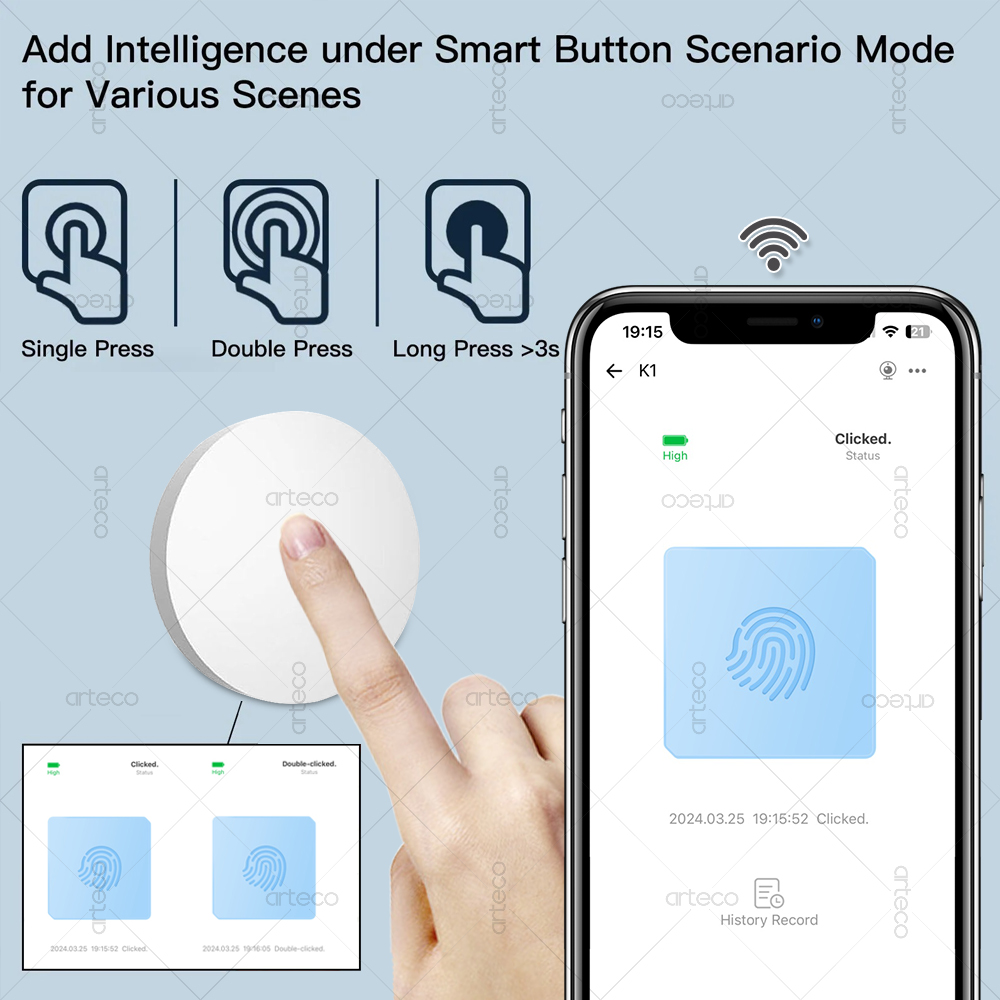 Bouton de commutation de scène - Zigbee Smart Button Scene Switch avis et prix