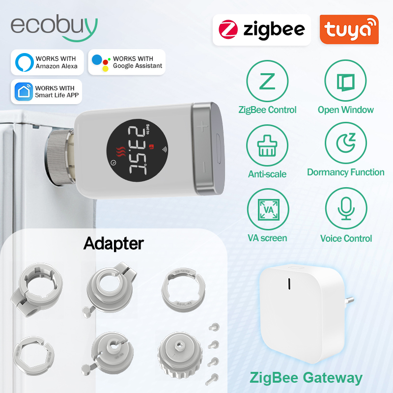 Valve thermostatique Zigbee 3. - Wifi Radiator Valve Thermostat avis et prix
