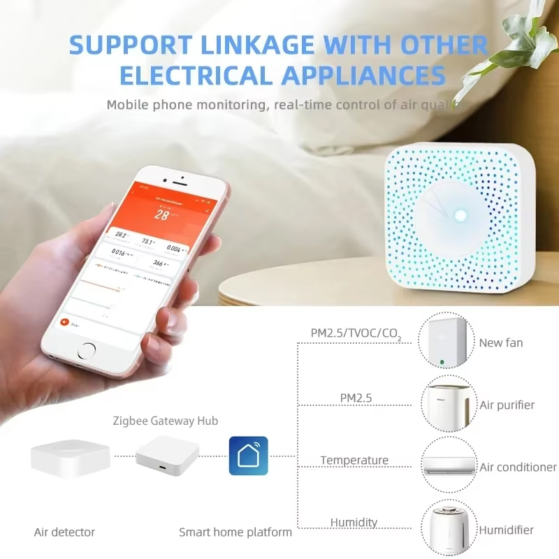 Détecteur de qualité de l'air  - Zigbee Temperature Humidity Sensor avis et prix
